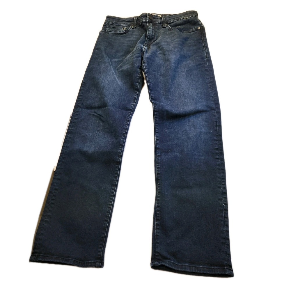 Mavi Jeans Mens 32x30 Zach Straight Leg Faded Stretch Flex Denim Pants Dark Blue - Picture 4 of 16